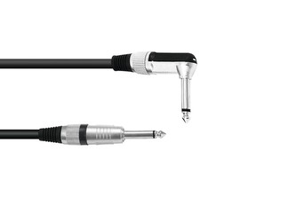 Kabel WGK-300 2x Jack 6,3 mono, rohový/rovný 3 m