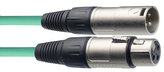 Stagg SMC3 CGR, mikrofonní kabel XLR/XLR, 3m, zelený