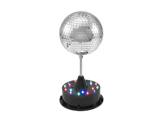 Eurolite LED zrcadlová koule 13 cm se základnou