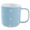 Porcelánový hrnek, modrý s puntíky, 370ml, 6/36