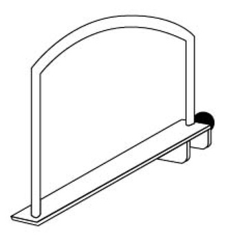 Stagg DIS-DH12, držák na blány na bubny na prodejní stojan