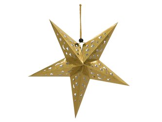 Star Lantern, papírová hvězda 75cm, zlatá
