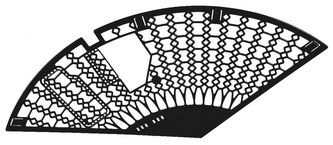 kryt paprsků-mřížka MONTE GRAPPA černá