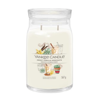 Svíčka Yankee Candle - SWEET VANILLA HORCHATA, velká