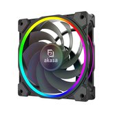 AKASA ventilátor SOHO AR12, Reverse Blade 12cm aRGB PWM fan