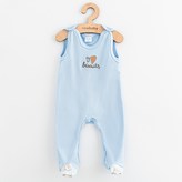 Kojenecké bavlněné dupačky New Baby Biscuits modrá - velikost 56 (0-3m)