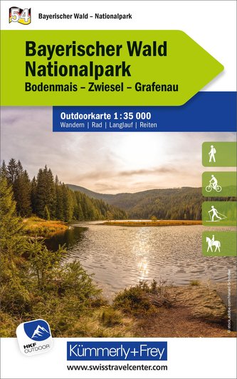 Bayerischer Wald Nationalpark, Nr. 54, Outdoorkarte 1:35 000