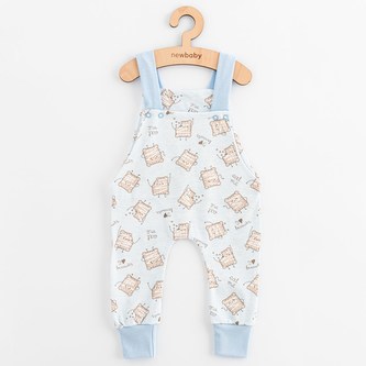 Dětské bavlněné lacláčky New Baby Biscuits modrá - velikost 68 (4-6m)