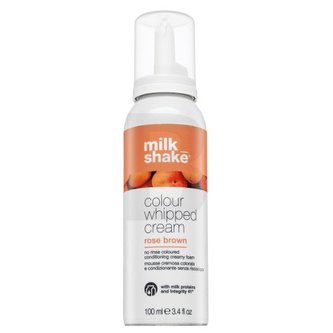 Milk_Shake Colour Whipped Cream tónovací pěna pro vlasy s růžovými odstíny Rose Brown 100 ml