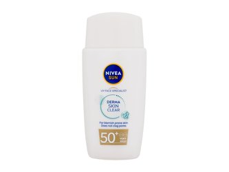 Nivea UV Face Specialist Opalovací přípravek na obličej Derma Skin Clear 40 ml SPF50+ pro ženy
