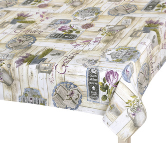 Ubrus EMA - Zahrada lila - 70x70 cm
