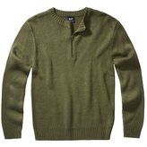 Svetr pulover Armee zip 3/4 ZELENÝ vel.L