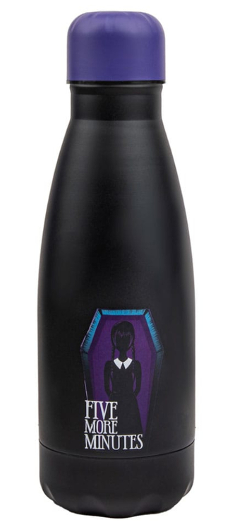 Nerezová láhev na pití Netflix|Wednesday: Ještě pět minut (objem 500 ml)