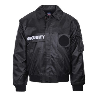 Bunda SECURITY s vložkou a odepín. rukávy ČERNÁ vel.XL
