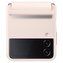 EF-VF721LPE Samsung Kožený Kryt pro Galaxy Z Flip 4 Peach (Pošk. Balení)