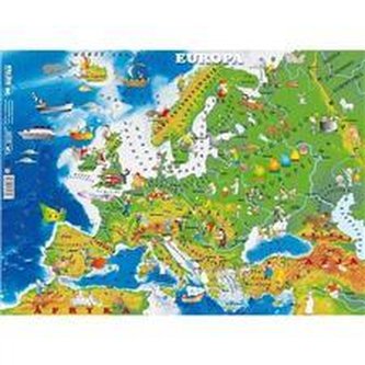 Puzzle Europa - mapa fizyczna
