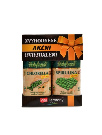 VitaHarmony - Chlorella 500 mg 90 tablet + Spirulina 90 tbl