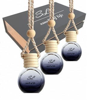 Smell of Life Smell of Life - 3 x 10 ml vůně do auta (Sauvage, One Million, La Vie Est Belle) unisex