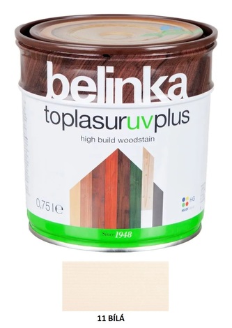 Belinka Toplasur UV plus 0,75l 11 Bílá