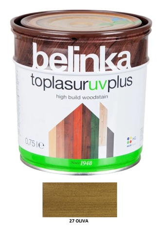 Belinka Toplasur UV plus 0,75l 27 Oliva