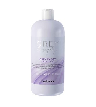 Inebrya Grey By Day Shampoo jemný šampon pro přírodní šedé vlasy 1000 ml