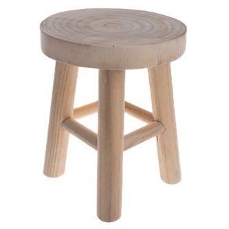 Dřevěná stolička, hnědá, 0/8