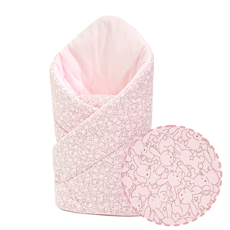 Zavinovačka pro miminko Zája Delicate pink 85x85 cm; Barva: růžová; Velikost: 85 x 85 cm