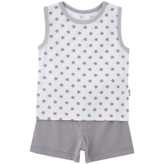Dětský letní antibakteriální set Hvězda vel. 92 - 110; Barva: bílá; Velikost: 98