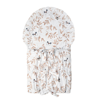 Luxusní klasická zavinovačka obdélníková Motýlek; Barva: hnědá; Velikost: 112 x 38 cm