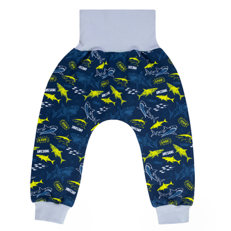 Dětské tepláky Shark; Barva: modrá; Velikost: 98