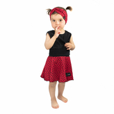 Dívčí kolová sukně Black Spot Ruby red; Barva: červená; Velikost: 110 - 116