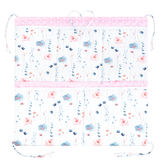 Luxusní kapsář na postýlku Minky Verona; Barva: bílá; Velikost: 53 x 53 cm