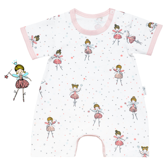 Letní overal Víla vel. 56 - 68; Barva: růžová; Velikost: 56