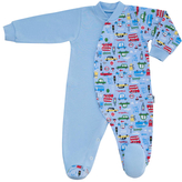 Kojenecký overal Auto Vroom; Barva: modrá; Velikost: 68