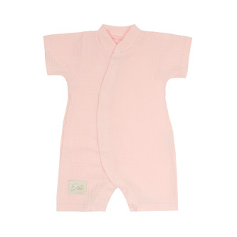 Letní overal pro miminko mušelín Pink; Barva: růžová; Velikost: 80