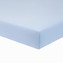 Dětské prostěradlo do postýlky Zája 60 x 120 cm jednobarevné Soft Blue; Barva: modrá; Velikost: 60 x 120 cm