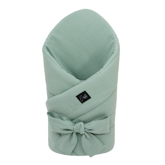 Mušelínová zavinovačka pro miminko Olive 85x85 cm; Barva: olivová; Velikost: 85 x 85 cm