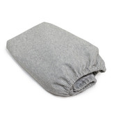 Nepropustné prostěradlo do kočárku froté Warm grey 41 x 87 cm; Barva: šedá; Velikost: 41 x  87 cm
