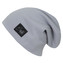 Žebrovaná čepice spadená Color Grey; Barva: šedá; Velikost: 44