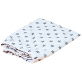 Antibakteriální prostěradlo do kočárku Hvězda; Barva: bílá; Velikost: 41 x  87 cm