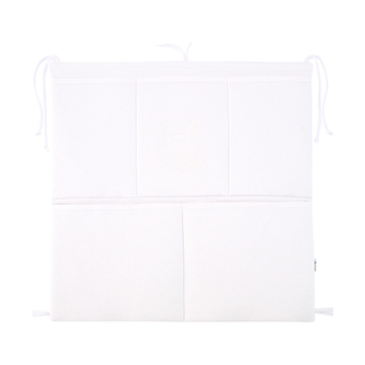 Kapsář na postýlku jednobarevný Brumla; Barva: bílá; Velikost: 53 x 53 cm