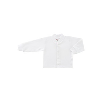 Kojenecký kabátek bavlněný jednobarevný; Barva: smetanová; Velikost: 50 Kojenecký kabátek bavlněný jednobarevný; Barva: smetanová; Velikost: 50