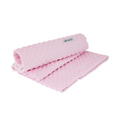 Dětská deka dvojitá MINKY jednobarevná Pink; Barva: růžová; Velikost: 75 x 100 cm
