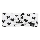 Dívčí čelenka do vlasů Black heart; Barva: bílá; Velikost: 34