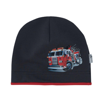 Dětská čepice Hasiči; Barva: šedá; Velikost: 40