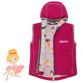 Dětská softshellová dvojitá vesta Baletka vel. 92 - 116; Barva: fuchsiová; Velikost: 104