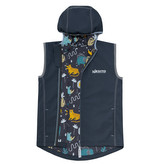 Dětská softshellová dvojitá vesta  Safari vel. 122 - 146; Barva: šedá; Velikost: 134