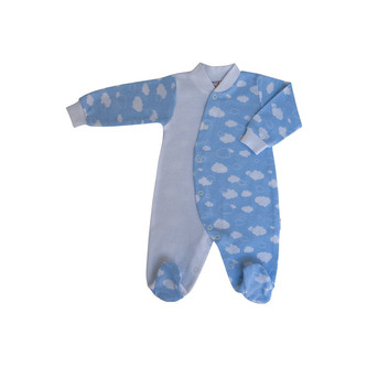 Kojenecký overal Obláček vel. 74 až 86; Barva: obláček růžová; Velikost: 74