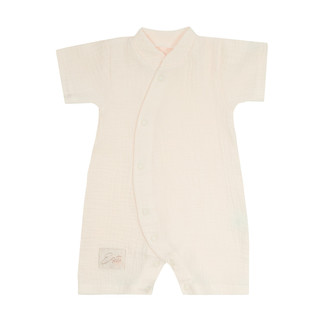Letní overal pro miminko mušelín Cream; Barva: smetanová; Velikost: 74