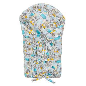 Klasická zavinovačka Afrika čtvercová; Barva: šedá; Velikost: 75 x 75 cm